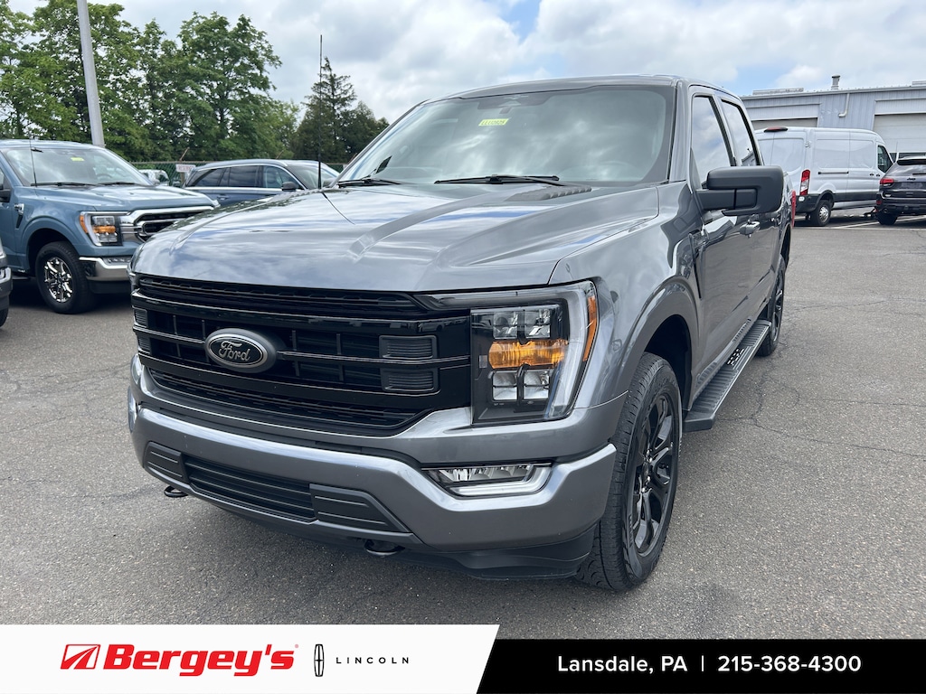 Used 2023 Ford F-150 5.0L 4WD XLT SuperCrew w/ XLT Sport & Black Appearance Pkg Truck SuperCrew Cab
