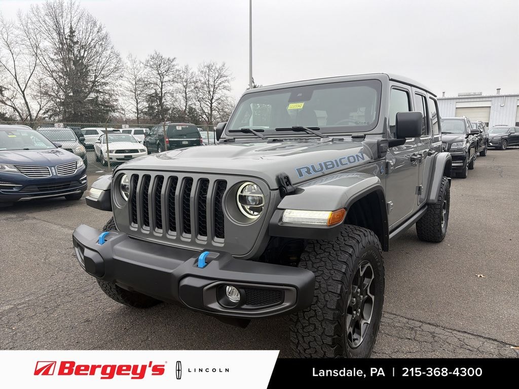 Used 2022 Jeep Wrangler Unlimited 4xe 2.0L 4WD Rubicon Skytop w/ Cold Weather & Advanced Safety Pkg SUV
