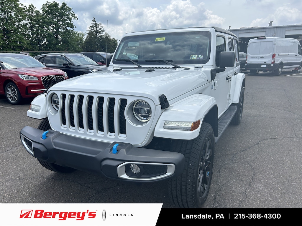 Used 2022 Jeep Wrangler Unlimited 4xe 2.0L 4WD Sahara Hard Top w/ Cold Weather Pkg SUV