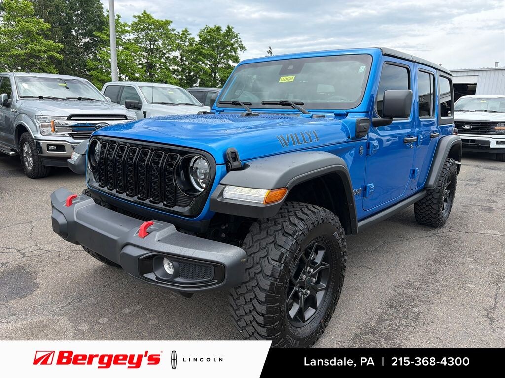 Used 2025 Jeep Wrangler Unlimited 4xe 2.0L 4WD Willys Hard Top w/ Technology & Convenience Pkg SUV