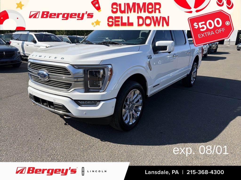 Used 2023 Ford F-150 3.5L 4WD Limited PowerBoost w/ Moonroof & Navigation Truck