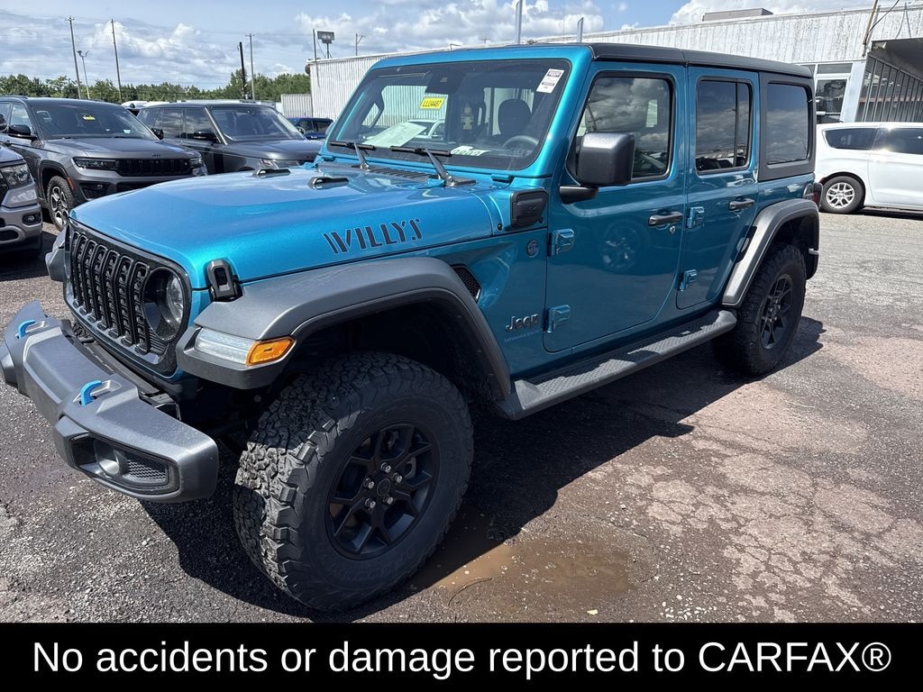 Used 2024 Jeep Wrangler Unlimited 4xe 2.0L 4WD Willys Hard Top w/ Convenience Pkg SUV