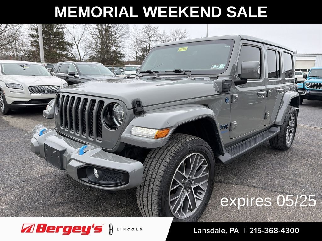 Used 2022 Jeep Wrangler Unlimited 4xe 2.0L 4WD High Altitude Hard Top w/ Cold Weather & Safety Pkg SUV