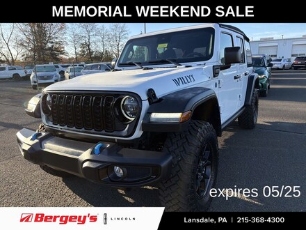 2024 Jeep Wrangler Unlimited 4xe 2.0L 4WD Willys Soft Top w/ Convenience Pkg SUV