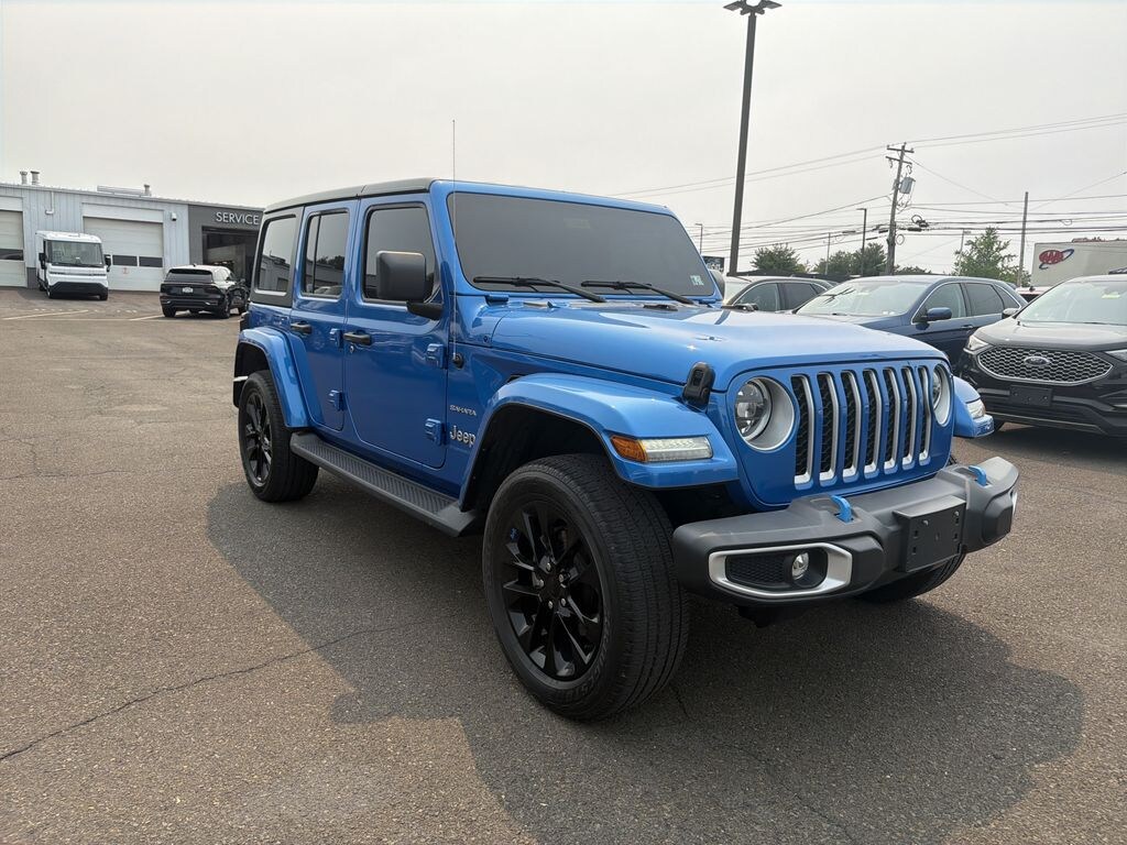 Used 2023 Jeep Wrangler Unlimited 4xe 2.0L 4WD Sahara Hard Top w/ Cold Weather Pkg SUV