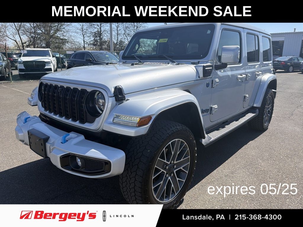 Used 2024 Jeep Wrangler Unlimited 4xe 2.0L 4WD High Altitude Sky Top w/ Heated Seats & Heated Steering Wheel SUV