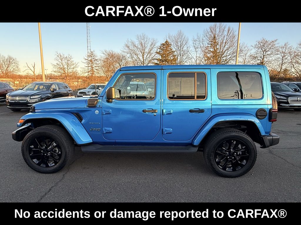 Used 2022 Jeep Wrangler Unlimited Sahara 4XE with VIN 1C4JJXP61NW198158 for sale in Lansdale, PA