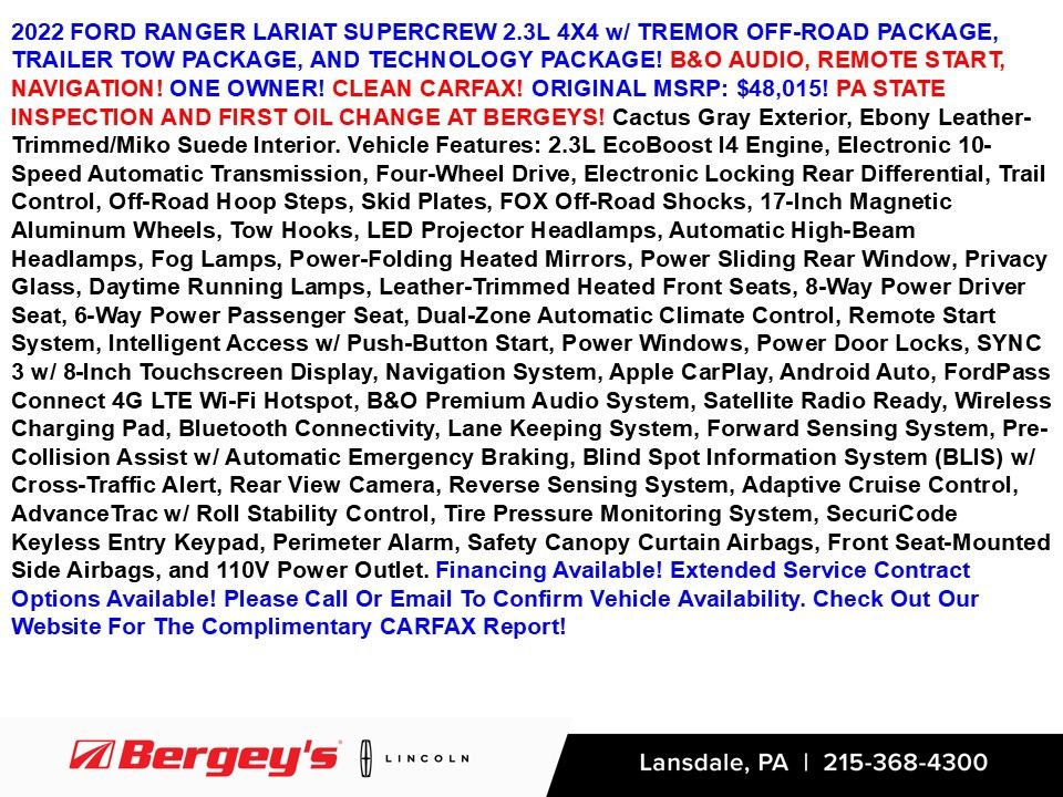 2022 Ford Ranger