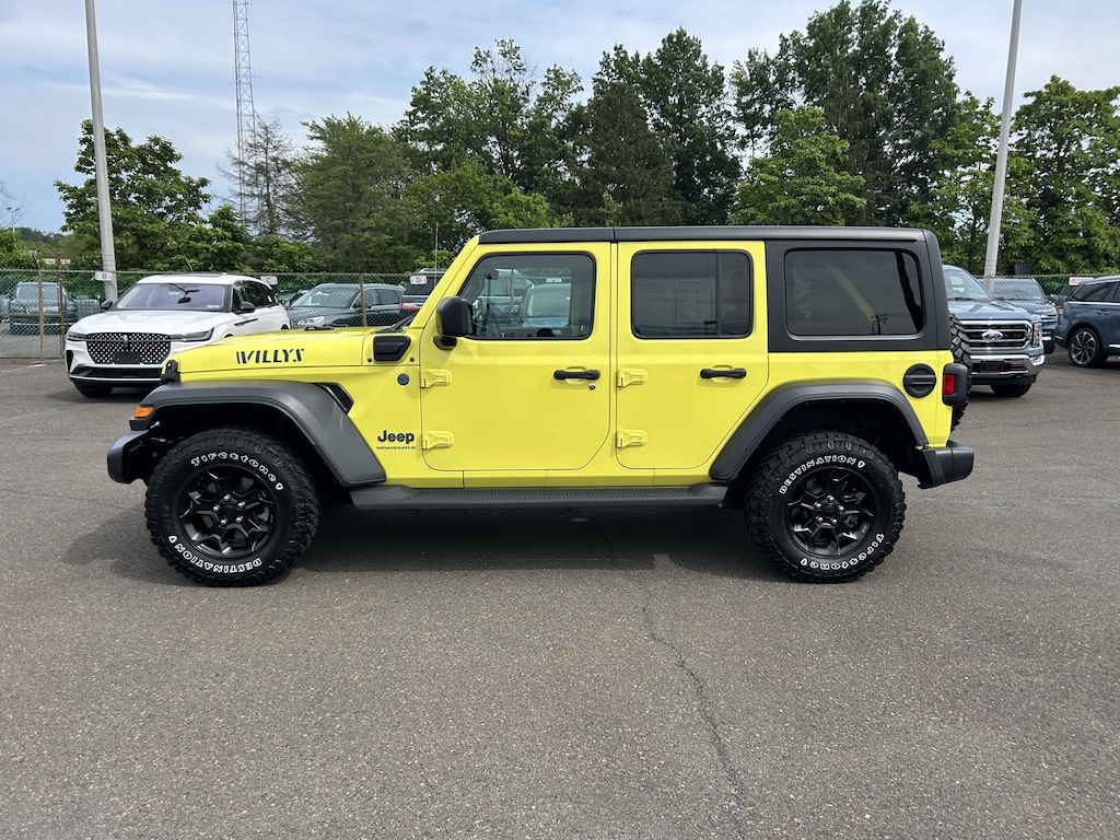 Used 2023 Jeep Wrangler Unlimited 4xe 2.0L 4WD Willys Hard Top w/ Convenience & Cold Weather Pkg SUV