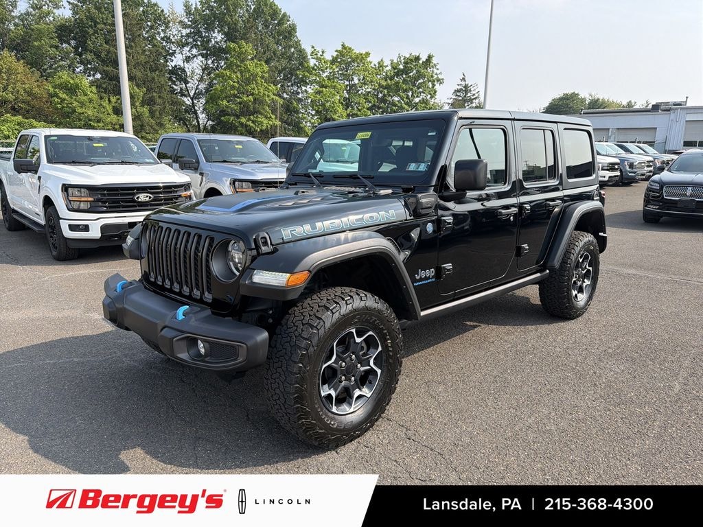 Used 2023 Jeep Wrangler Unlimited 4xe 2.0L 4WD Rubicon Hard Top w/ Cold Weather & Trailer Tow Pkg SUV