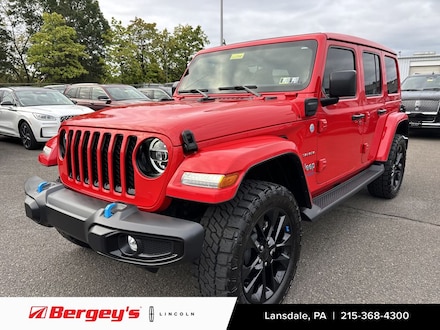 2022 Jeep Wrangler Unlimited 4xe 2.0L 4WD Sahara Sky Top w/ Cold Weather Pkg SUV