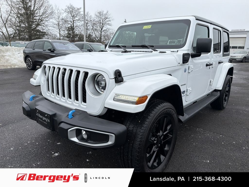 Used 2023 Jeep Wrangler Unlimited 4xe 2.0L 4WD Sahara Hard Top w/ Cold Weather Pkg SUV