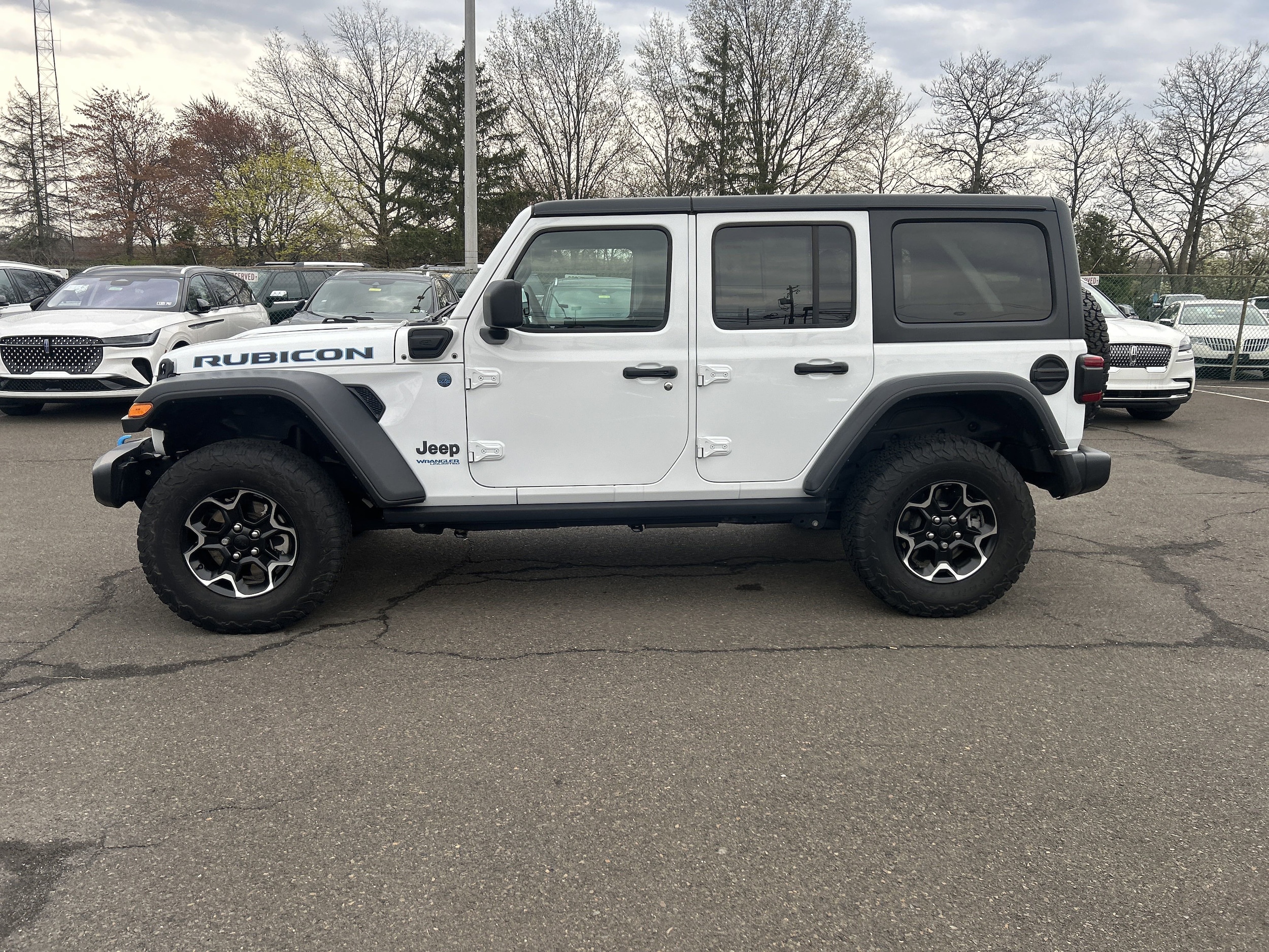 Used 2021 Jeep Wrangler Unlimited Rubicon 4XE with VIN 1C4JJXR61MW807289 for sale in Lansdale, PA