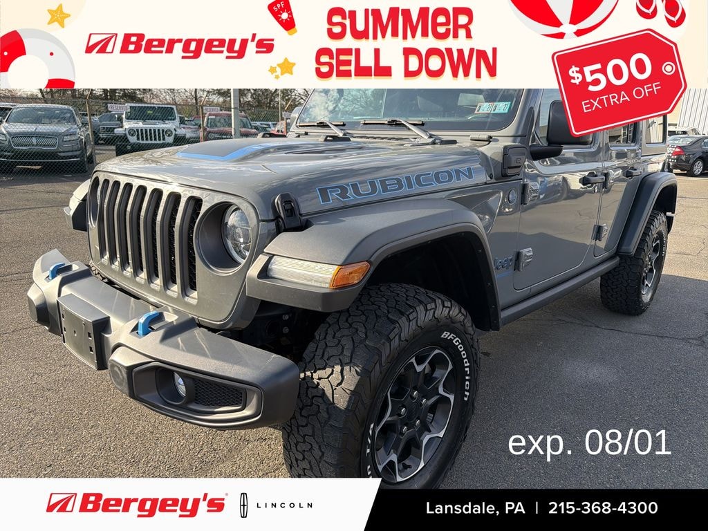 Used 2023 Jeep Wrangler Unlimited 4xe 2.0L 4WD Rubicon Hard Top w/ Cold Weather Pkg SUV