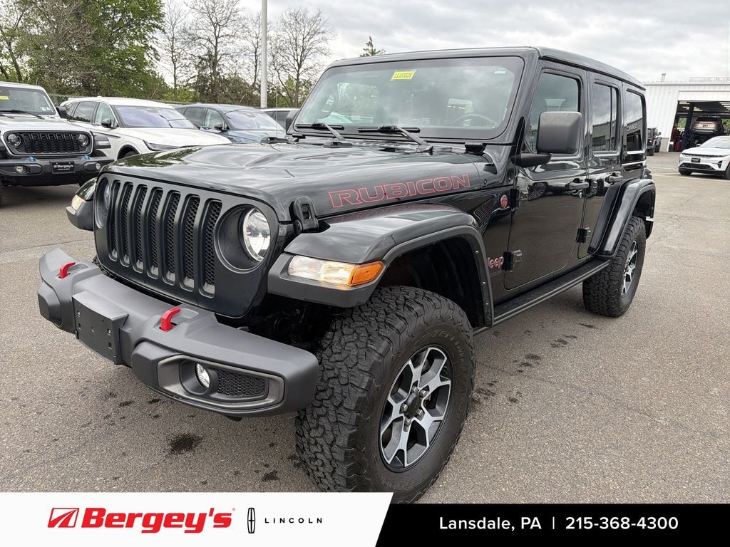 Used 2022 Jeep Wrangler Unlimited 3.6L 4WD Rubicon Sky Top w/ Cold Weather & Safety Pkg SUV