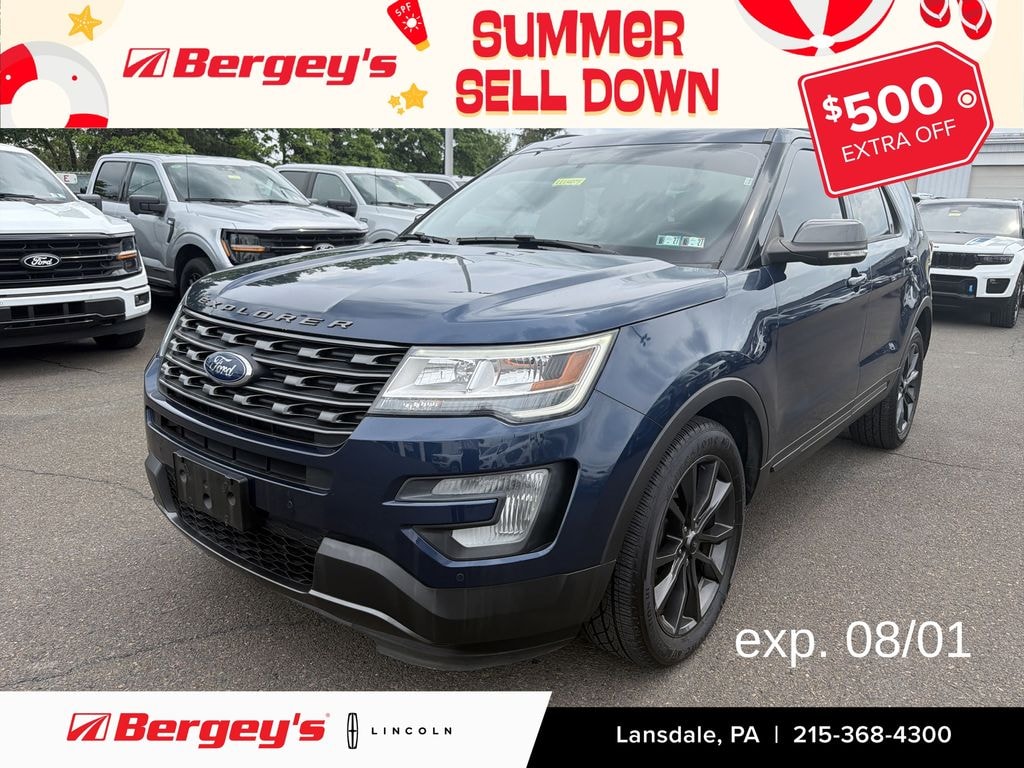Used 2017 Ford Explorer 2.3T 4WD XLT w/ Twin Panel Moonroof & Navigation SUV