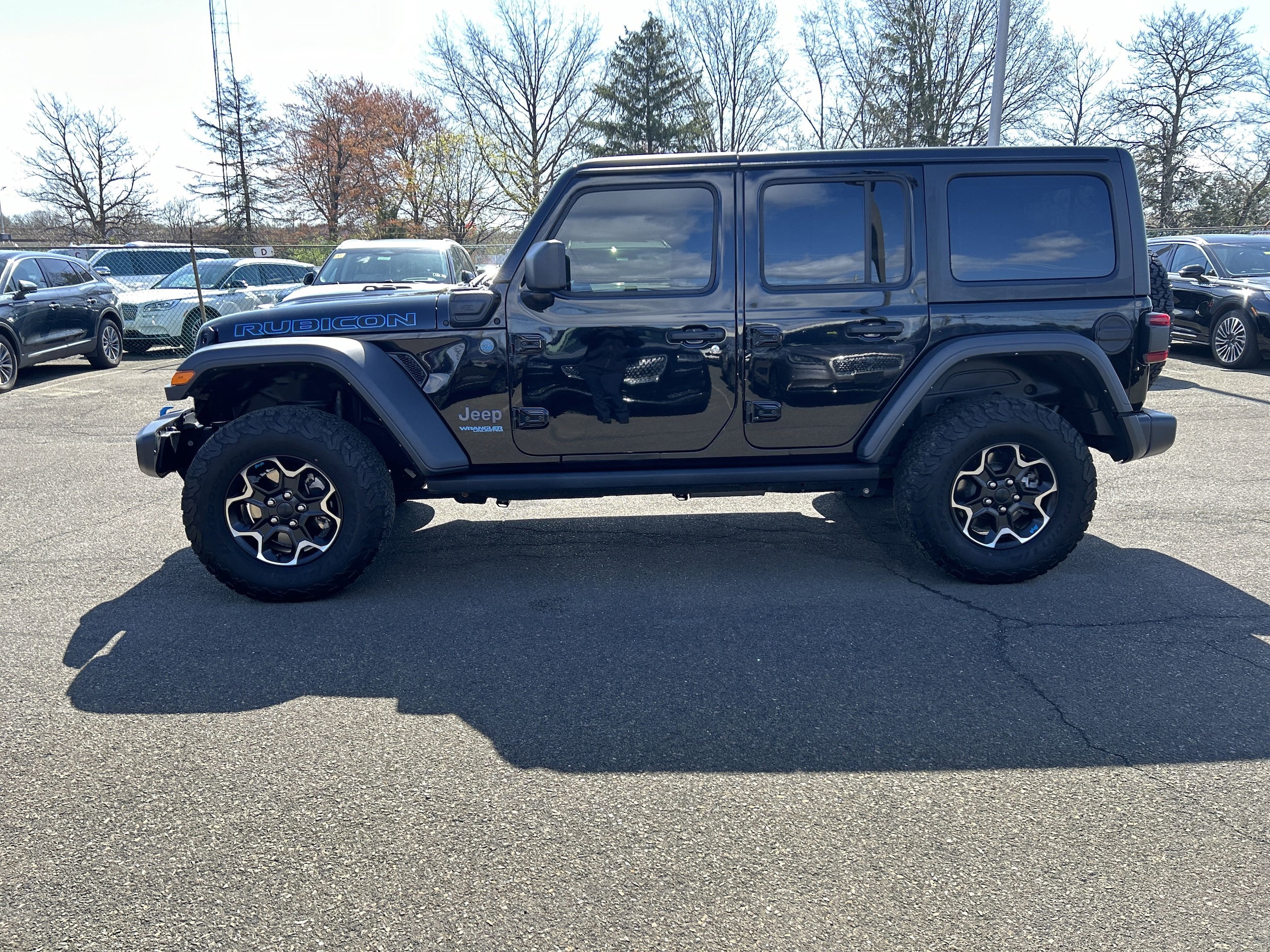 Used 2022 Jeep Wrangler Unlimited Rubicon 4XE with VIN 1C4JJXR61NW125577 for sale in Lansdale, PA