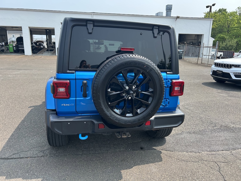 Used 2022 Jeep Wrangler Unlimited 4xe 2.0L 4WD Sahara Hard Top w/ Cold Weather & Trailer Tow Pkg SUV