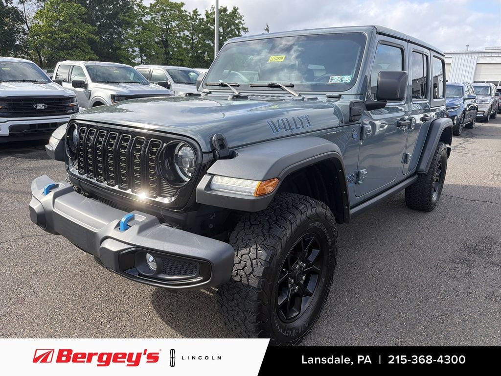 Used 2024 Jeep Wrangler Unlimited 4xe 2.0L 4WD Willys Hard Top w/ Heated Seats & Remote Start SUV
