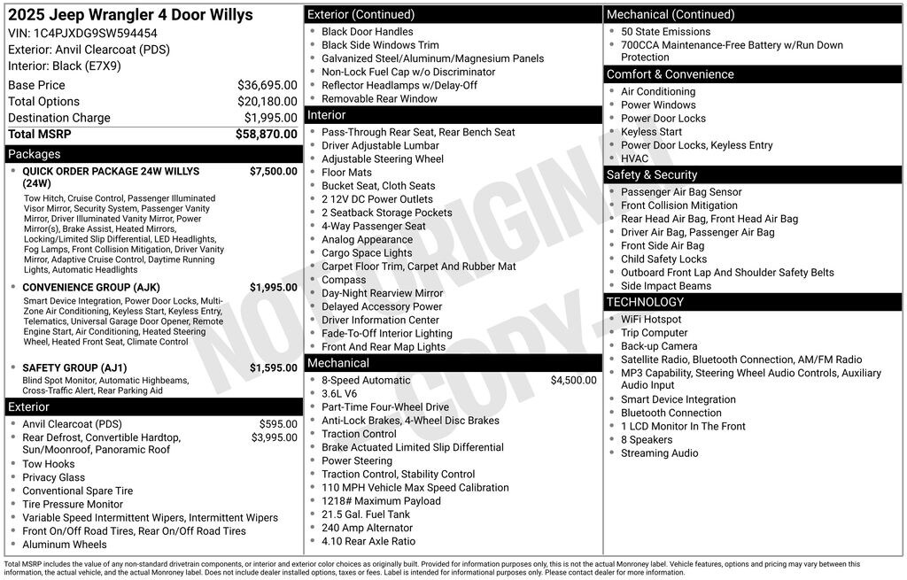 Used 2025 Jeep Wrangler Willys SUV