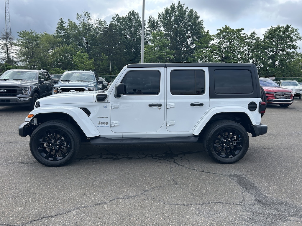 Used 2023 Jeep Wrangler 4xe 2.0L 4WD Sahara Hard Top w/ Cold Weather & Trailer Tow Pkg SUV