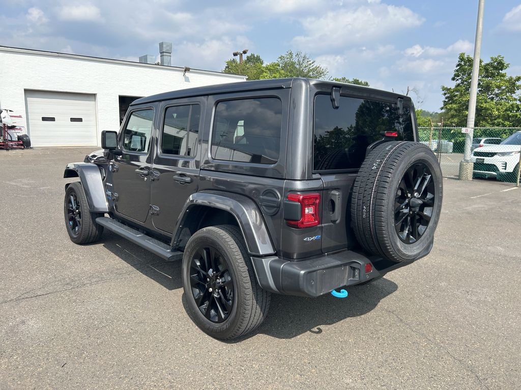 Used 2022 Jeep Wrangler Unlimited 4xe 2.0L 4WD Sahara Sky Top w/ Heated Seats SUV