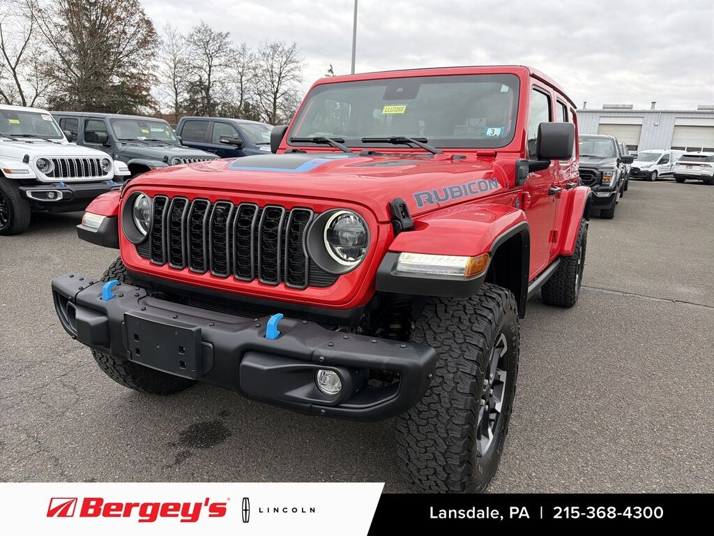Used 2024 Jeep Wrangler Unlimited 4xe 2.0L 4WD Rubicon Skytop w/ Heated Seats & Heated Steering Wheel SUV
