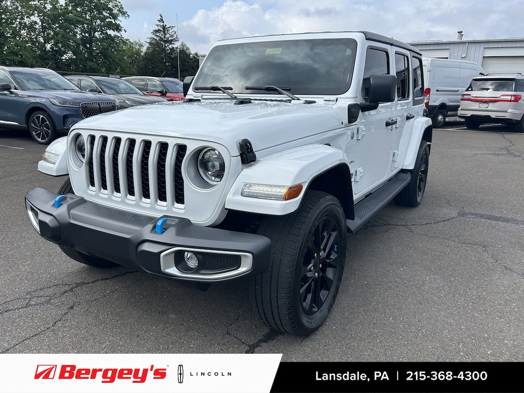 Used 2023 Jeep Wrangler 4xe 2.0L 4WD Sahara Hard Top w/ Cold Weather & Trailer Tow Pkg SUV