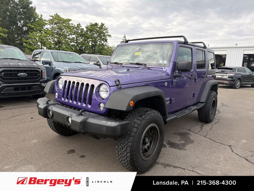 Used 2017 Jeep Wrangler Unlimited 3.6L 4WD Sport Soft Top w/ Satellite Radio SUV