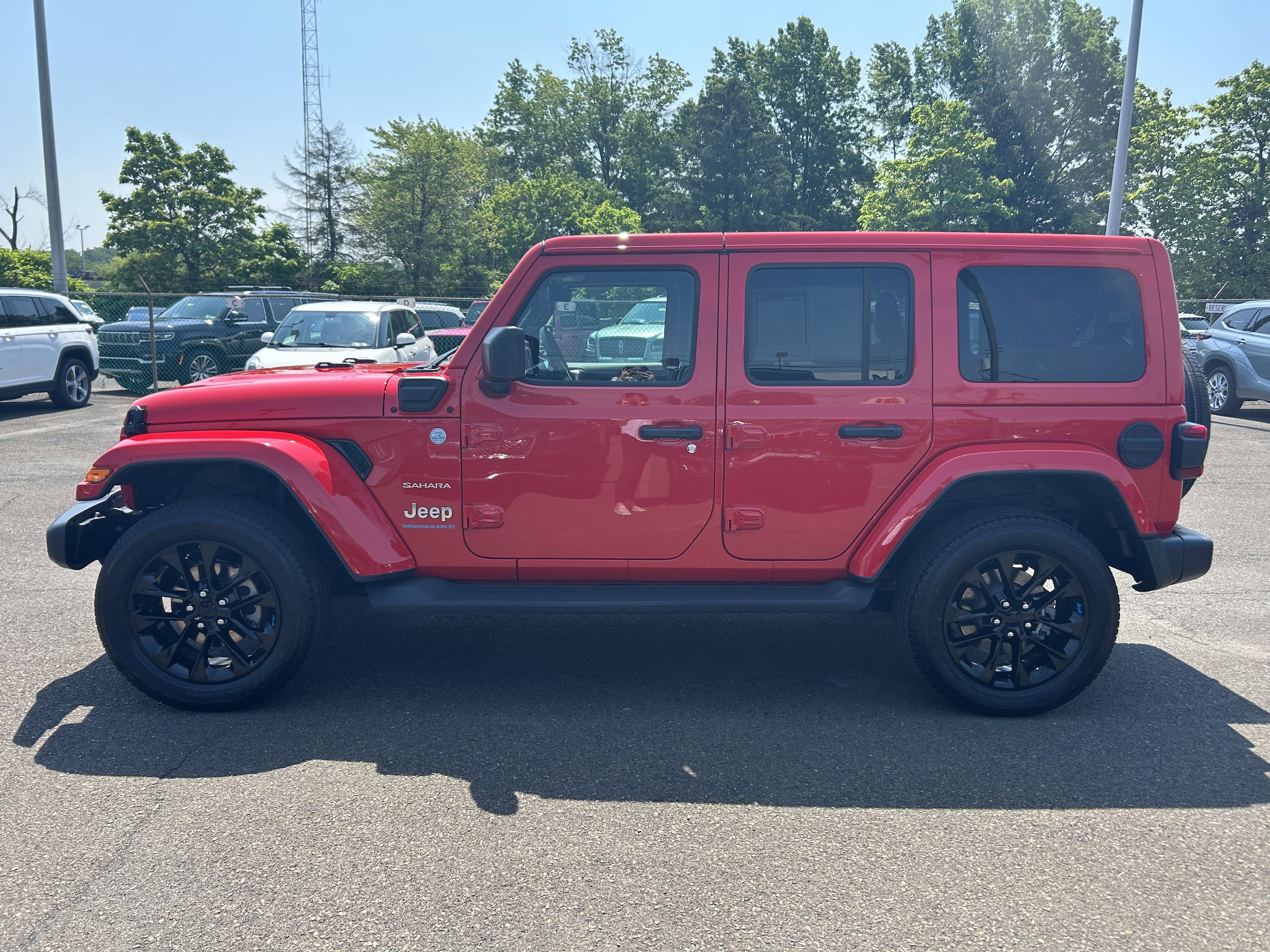 Used 2023 Jeep Wrangler 4xe Sahara 4XE with VIN 1C4JJXP65PW524157 for sale in Lansdale, PA