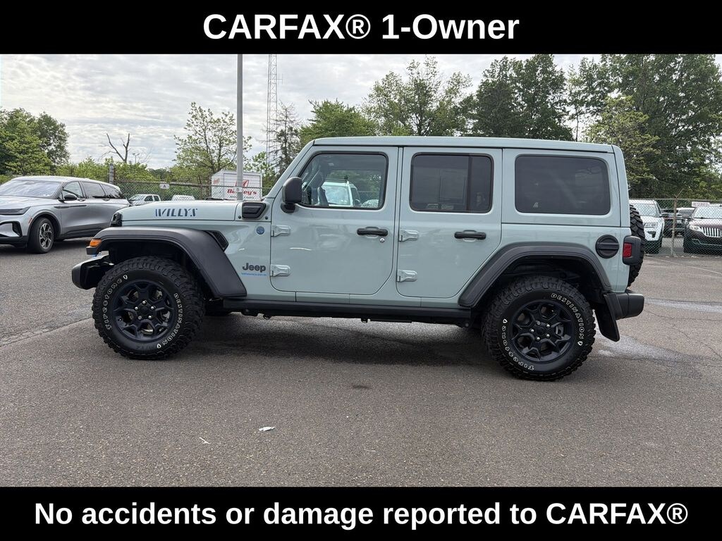 Used 2023 Jeep Wrangler Unlimited 4xe 2.0L 4WD Willys Sky Top w/ Convenience & Cold Weather Pkg SUV