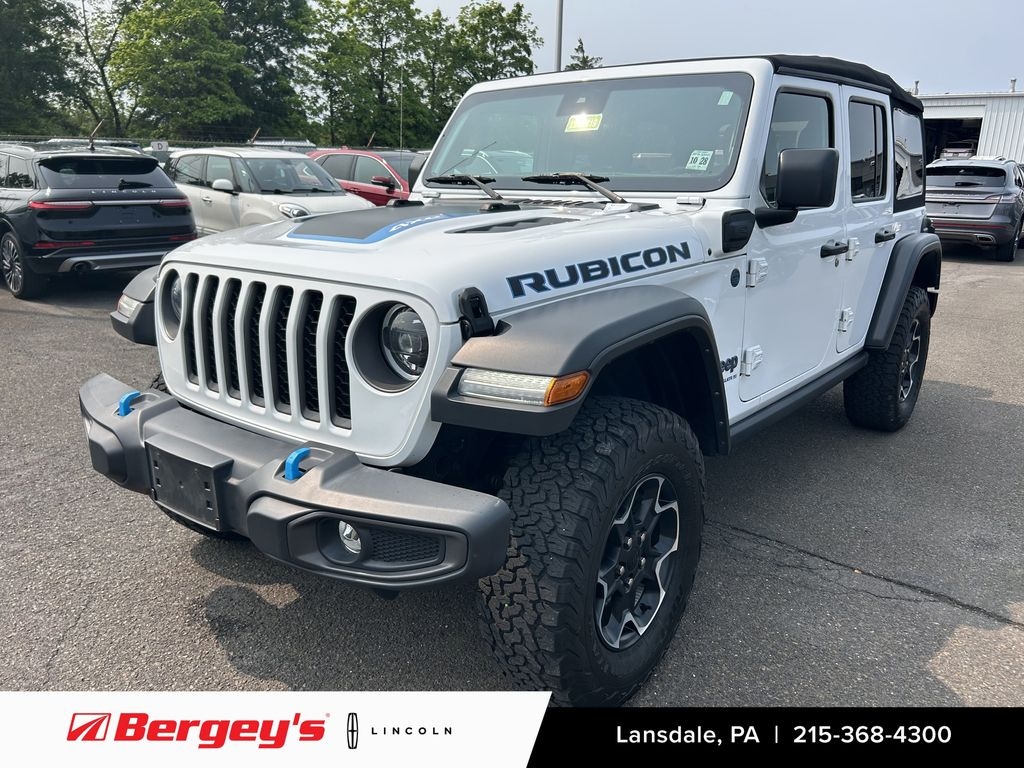 Used 2023 Jeep Wrangler 4xe 2.0L 4WD Rubicon Soft Top w/ Cold Weather & Advanced Safety Pkg SUV