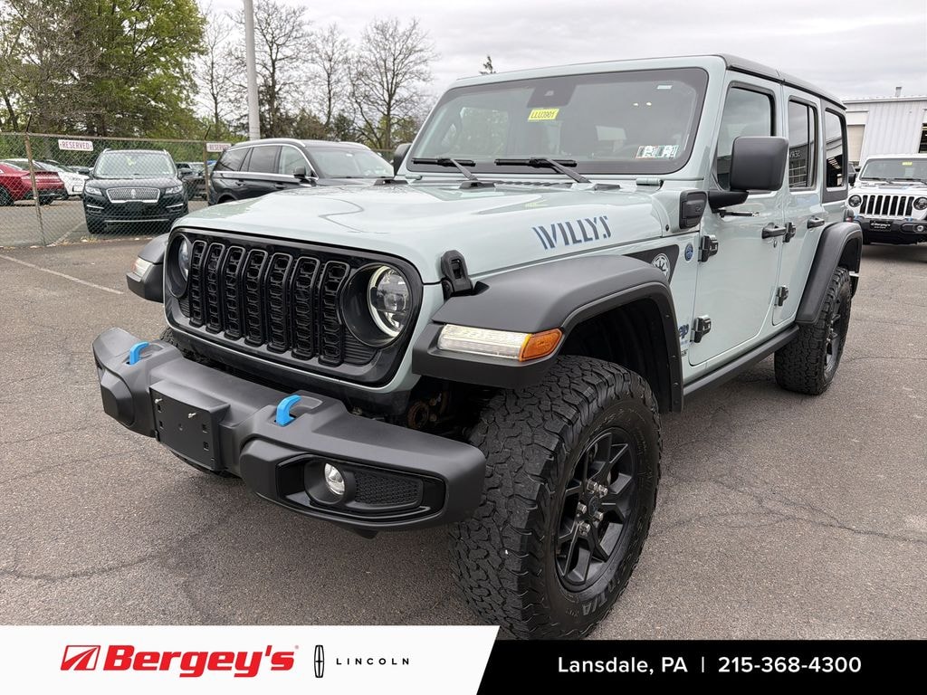 Used 2024 Jeep Wrangler Unlimited 4xe 2.0L 4WD Willys Hard Top w/ Convenience Pkg SUV