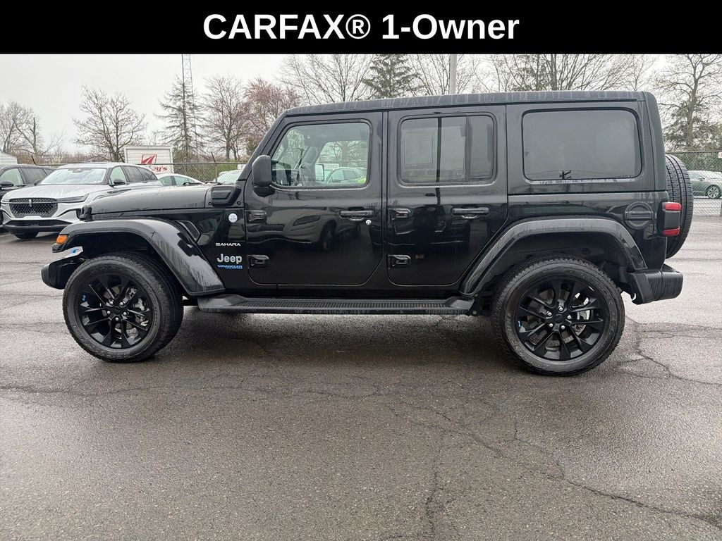 Used 2022 Jeep Wrangler Unlimited 4xe 2.0L 4WD Sahara Sky Top w/ Cold Weather & Trailer Tow Pkg SUV