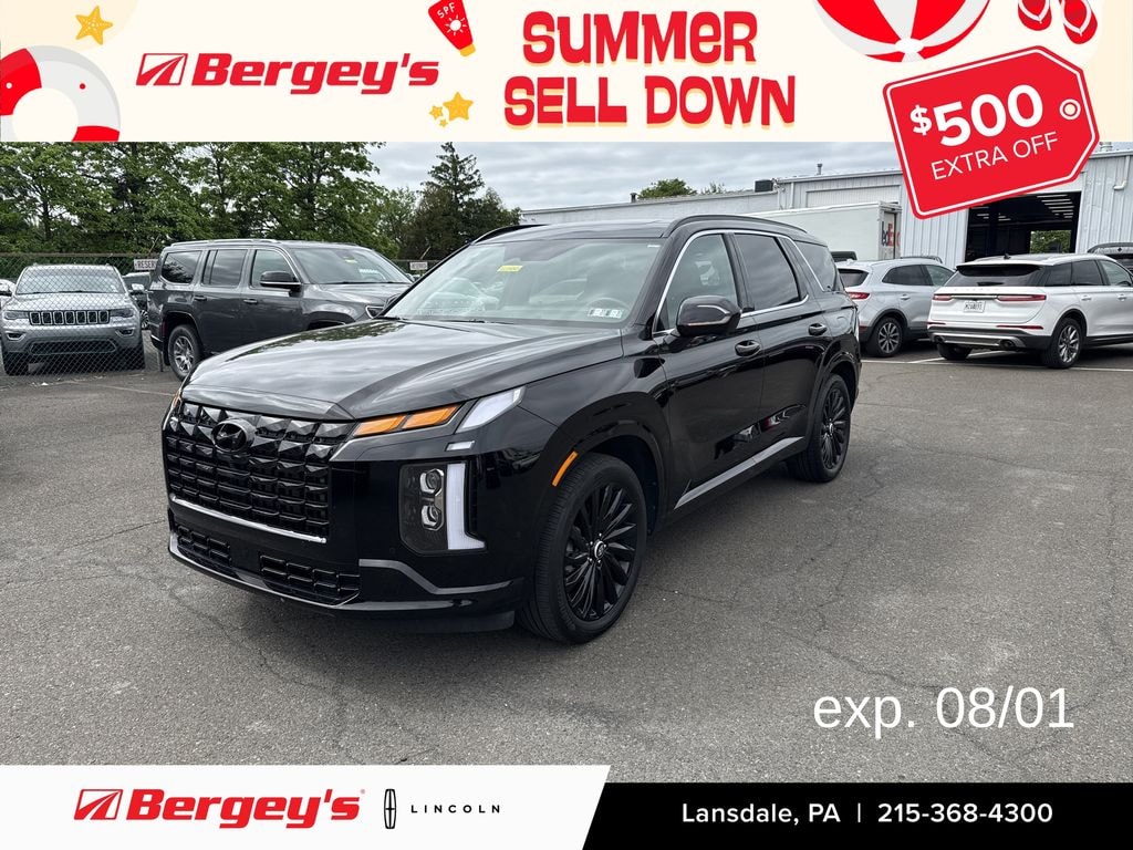 Used 2025 Hyundai Palisade 3.8L AWD Calligraphy Night Edition w/ Navigation & Dual Pane Moonroof SUV