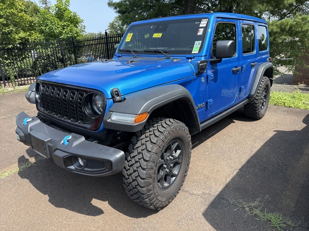 Used 2024 Jeep Wrangler Unlimited 4xe 2.0L 4WD Willys Skytop w/ Convenience & Safety Pkg SUV
