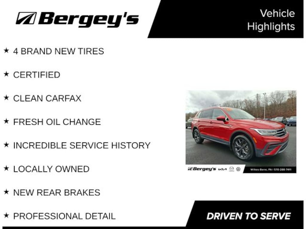 Certified 2022 Volkswagen Tiguan 2.0T SE SUV