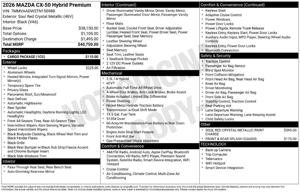 2026 Mazda CX-50 Premium - Photo 30