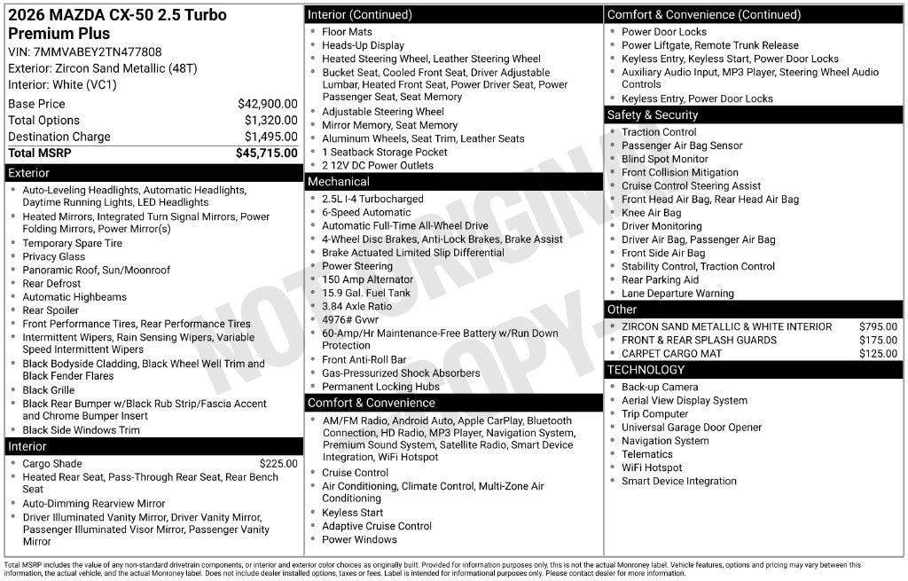 2026 Mazda CX-50 Premium Plus - Photo 29