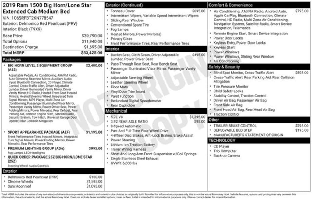 Used 2019 Ram 1500 Big Horn/Lone Star Truck Quad Cab