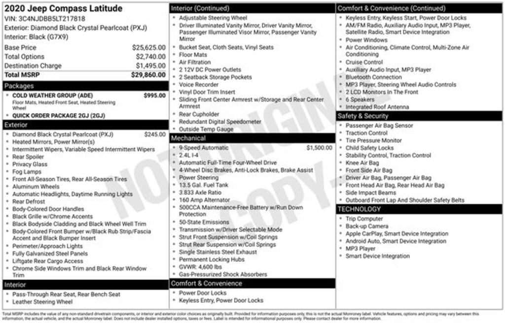 Used 2020 Jeep Compass Latitude SUV