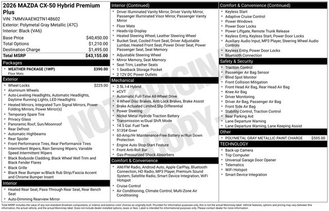 2026 Mazda CX-50 Premium Plus - Photo 24