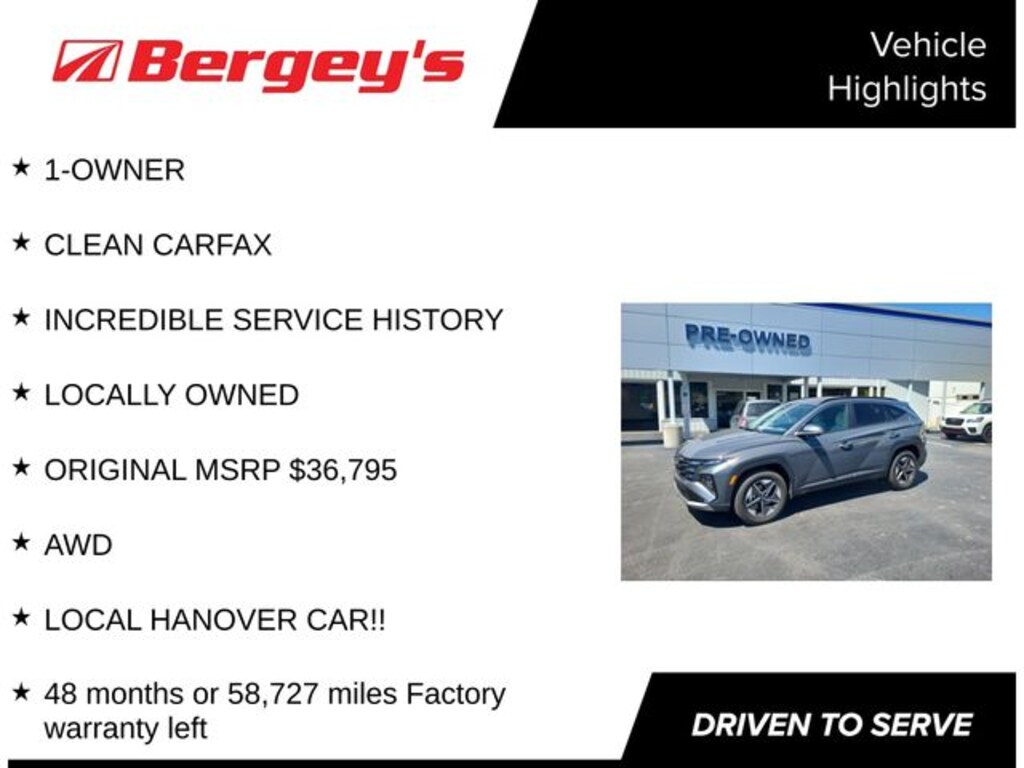 Used 2025 Hyundai Tucson SEL Convenience SUV