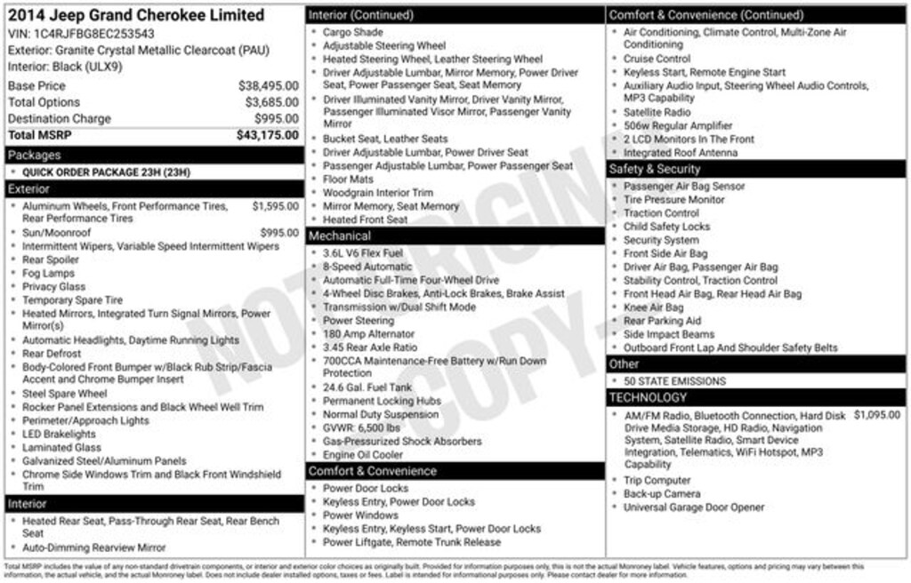Used 2014 Jeep Grand Cherokee Limited SUV