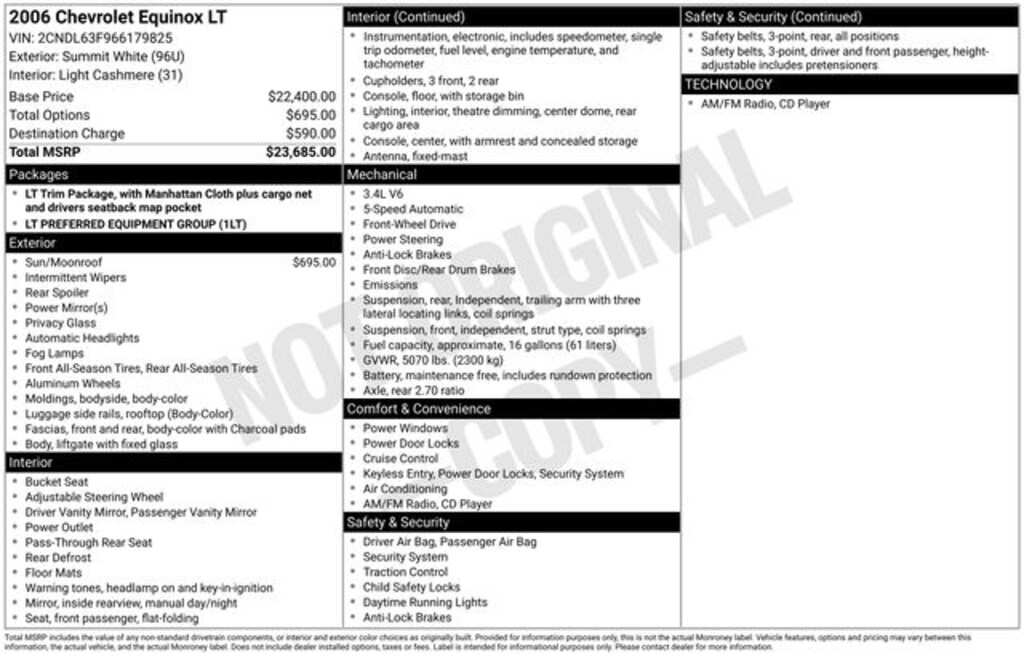 Used 2006 Chevrolet Equinox LT SUV