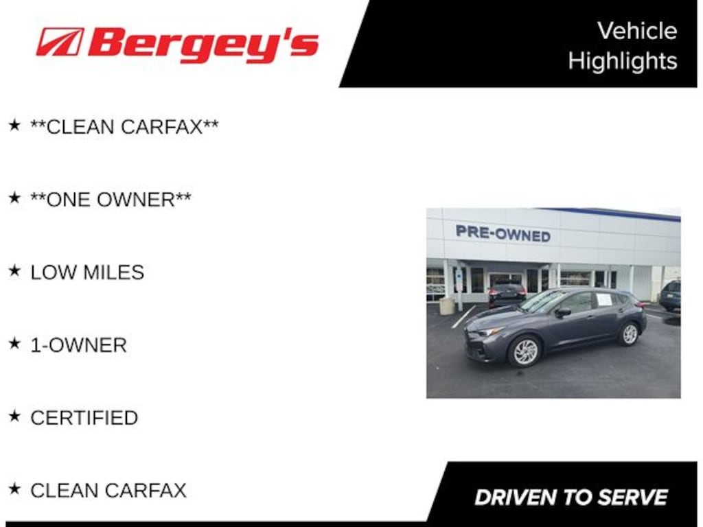 Certified 2025 Subaru Impreza Base Hatchback
