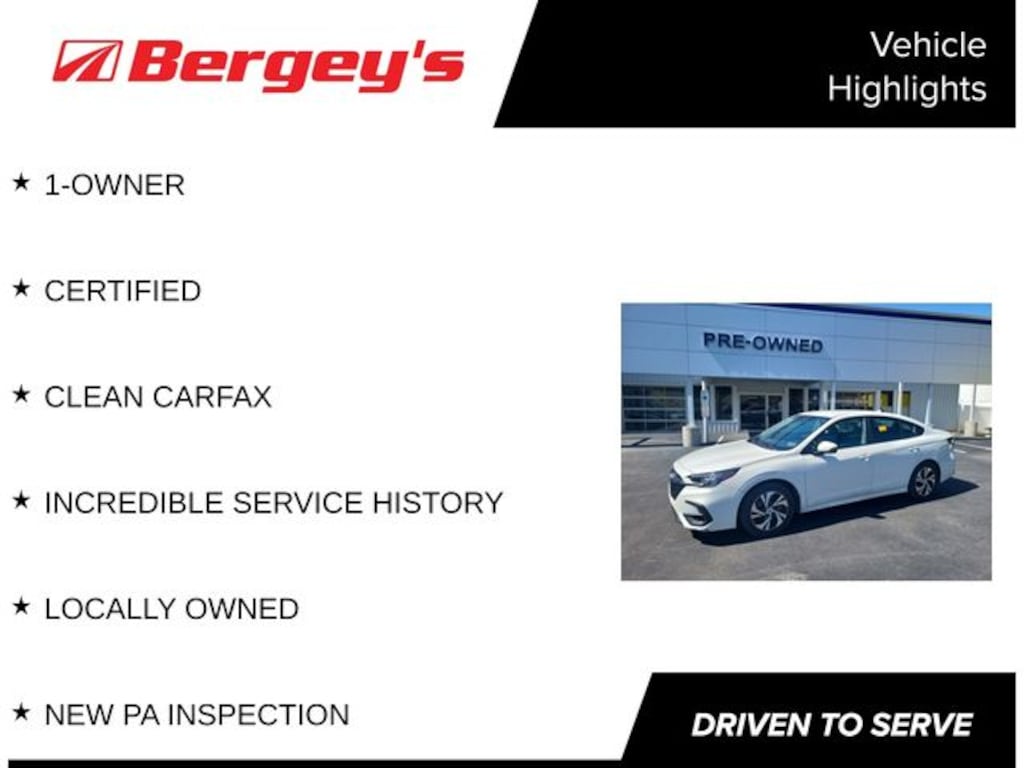 Certified 2024 Subaru Legacy Premium Sedan