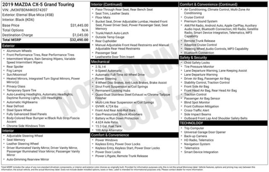 Used 2019 Mazda CX-5 Grand Touring SUV