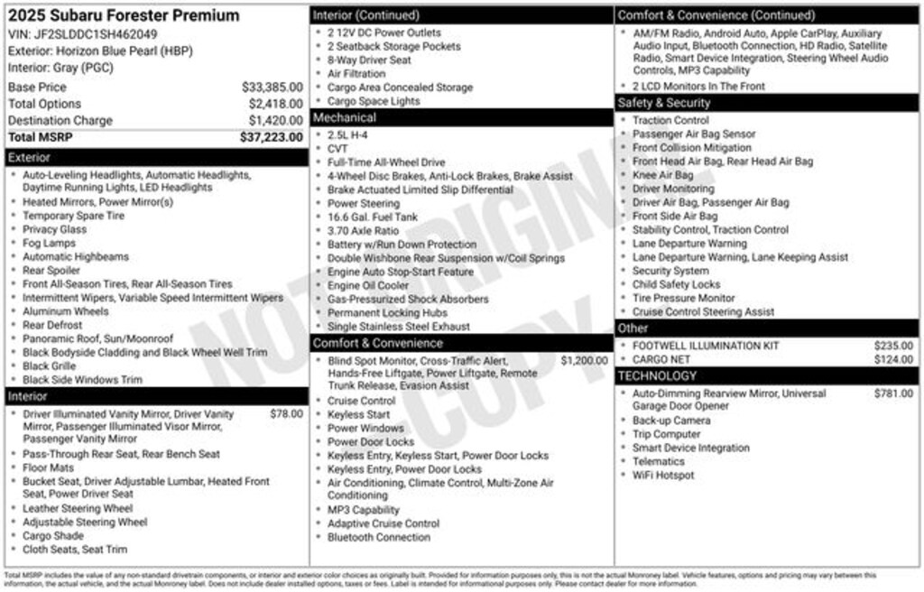 Used 2025 Subaru Forester Premium SUV