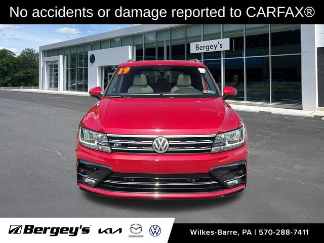 Used 2019 Volkswagen Tiguan SEL R-Line with VIN 3VV2B7AX3KM024477 for sale in Larksville, PA